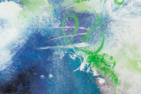 Großzügig aufgetragene Farben