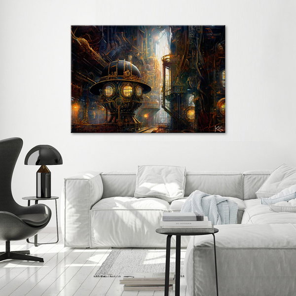 Kunstdruck auf Leinwand 'Engineer's Clockwork Vision 2'