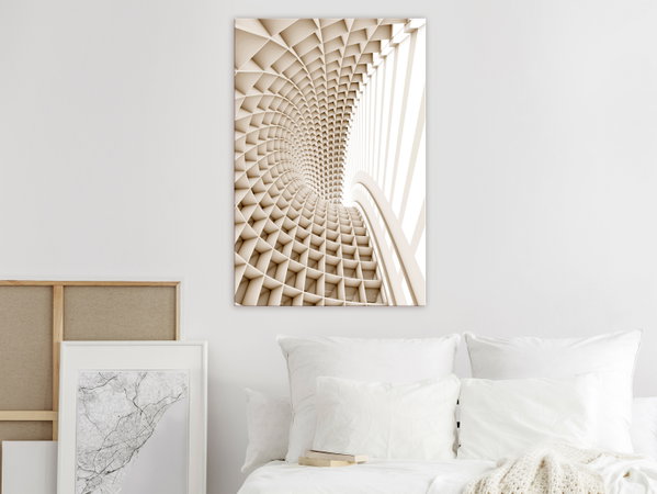 Kunstdruck auf Leinwand 'Telemark Vertical'