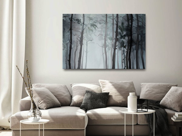 Kunstdruck auf Leinwand 'Hazy Forest Wide'