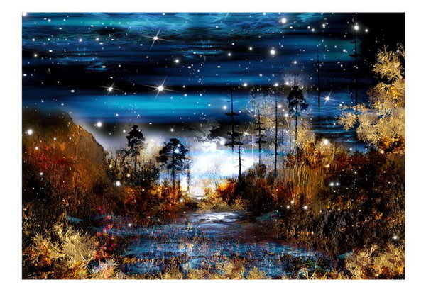 Selbstklebende Tapete 'Magical forest'