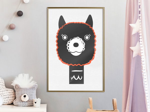 Poster 'Decorative Alpaca'