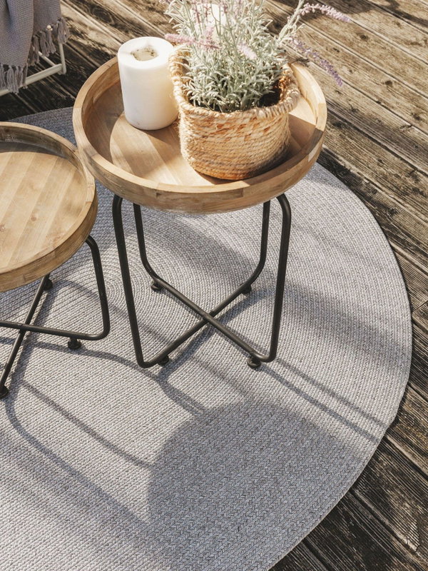 Design In- &amp; Outdoor-Teppich Nandi Grau