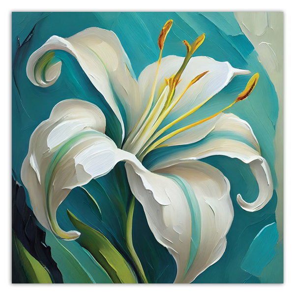 Kunstdruck auf Leinwand 'Graceful Lily 1'