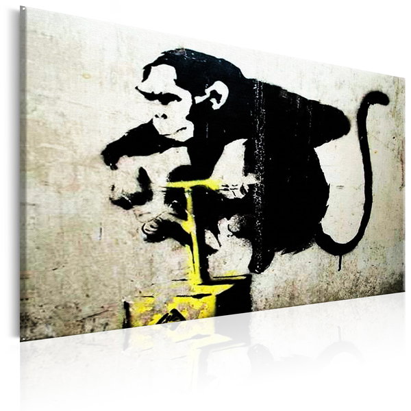 Umělecký tisk na plátně 'Monkey Detonator by Banksy'