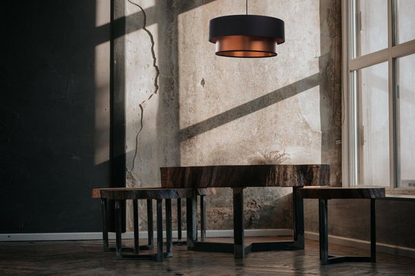 Suspension luminaire 'Duo Ellegant Contemporary 1'