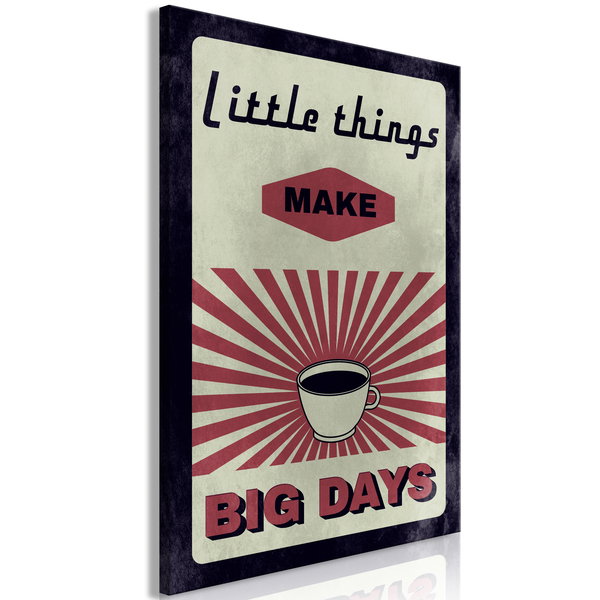 Impressão em tela 'Little Things Big Days Vertical'