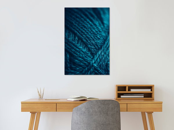 Kunstdruck auf Leinwand 'Emerald Wool Vertical'