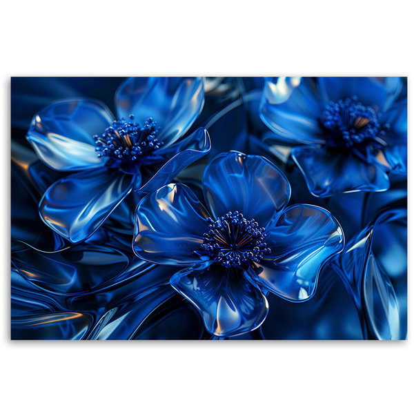 Εκτύπωση σε καμβά 'Sapphire Prism Blossoms 2'