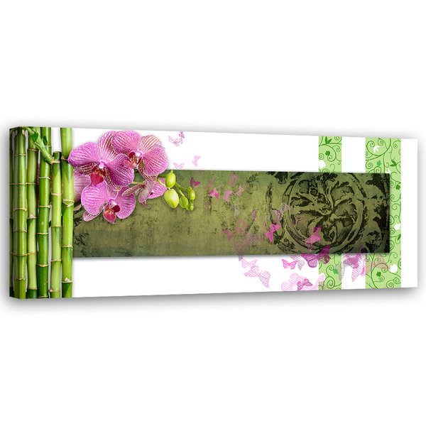 Kunstdruck auf Leinwand 'Zen Orchid Harmony'