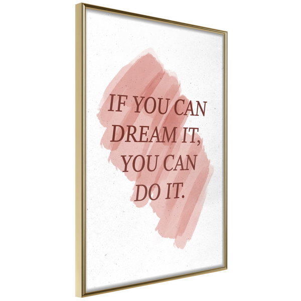 Plakat 'You Can Do It'