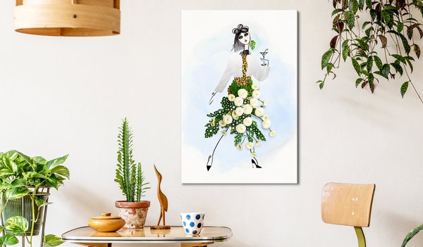 Kunstdruck auf Leinwand 'Herbal Girl Vertical'