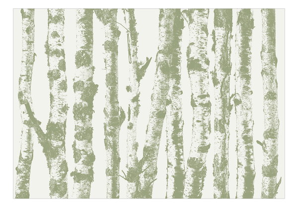 Selbstklebende Tapete 'Stately Birches - Third Variant'