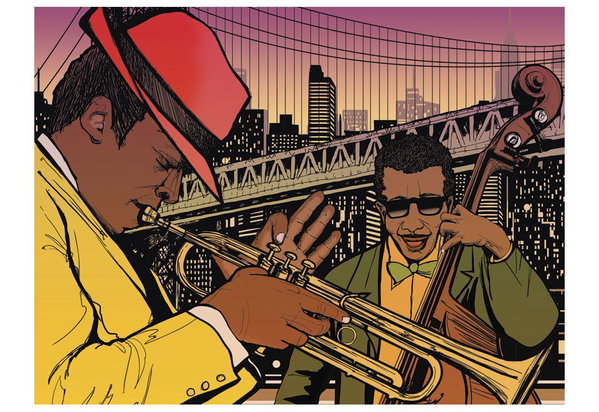 Tapete 'Jazz am Abend'