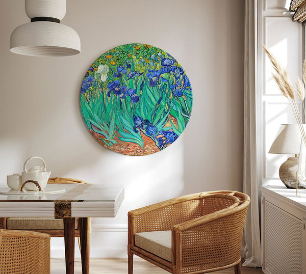 Rundes Bild 'Van Gogh's Irises'