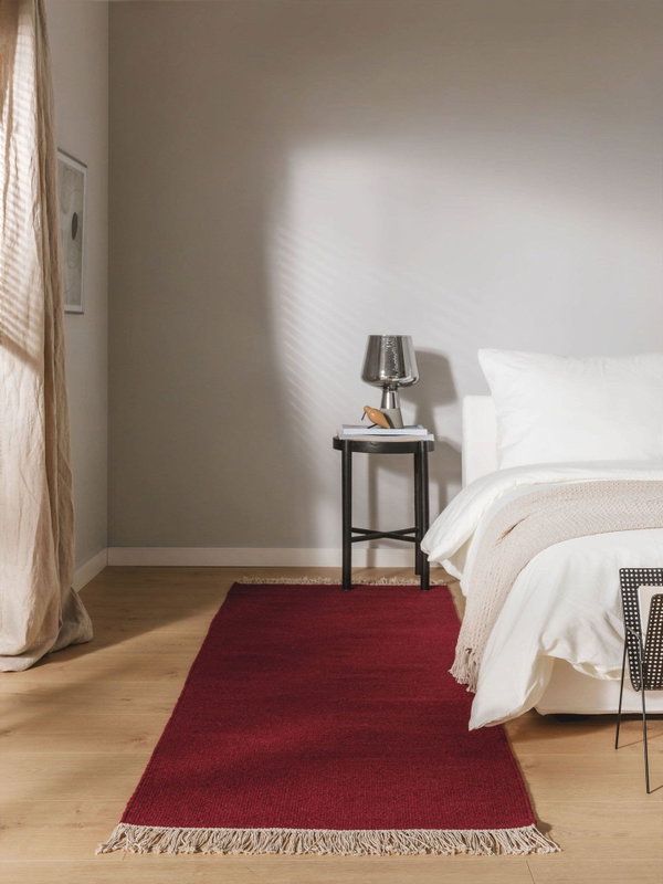 Tapijt 'Liv Dark Red' 70x200cm