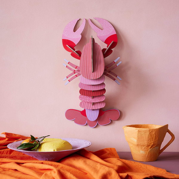 Wanddeko Papier 'Papier-Hummer'