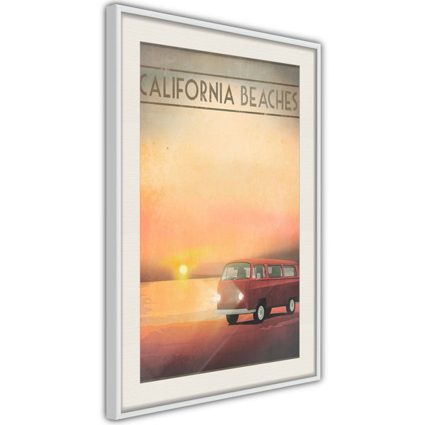 Poster 'California Beaches'