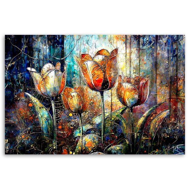 Kunstdruck auf Leinwand 'Blooming Symphony 3'