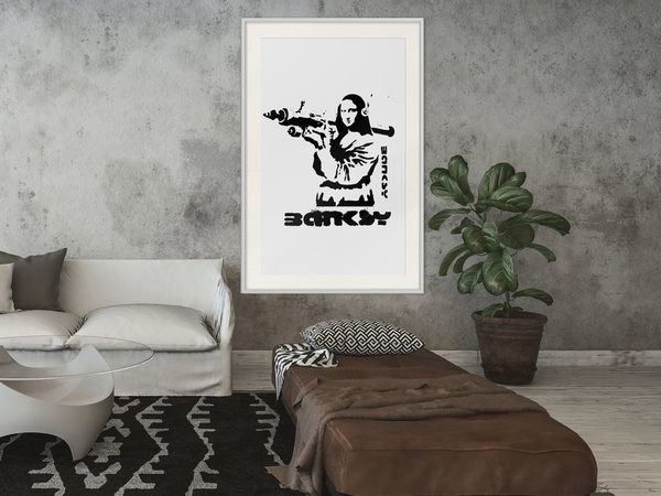 Poster 'Mona Lisa with a Bazooka'