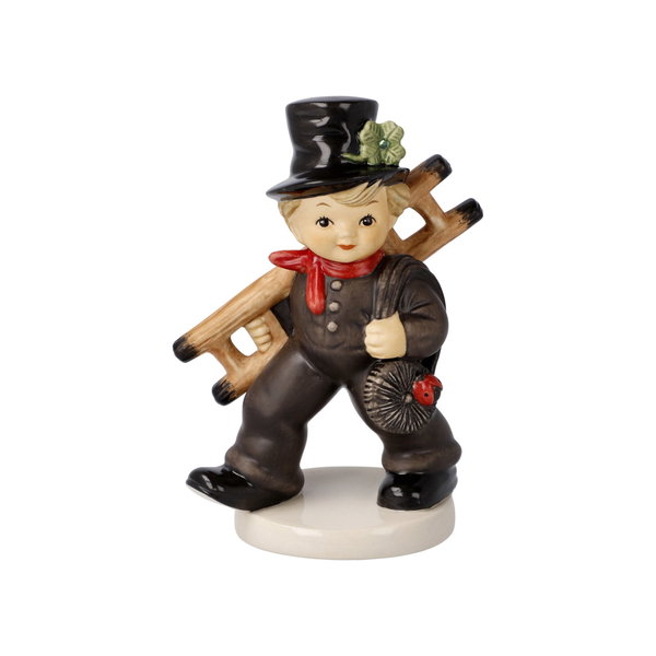 Porzellan Figur 'Lucky Sweeper' von Goebel 6x12,5x5cm
