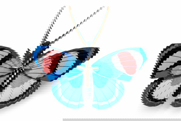 Objet mural en carton 'Peacock Butterfly Decor'