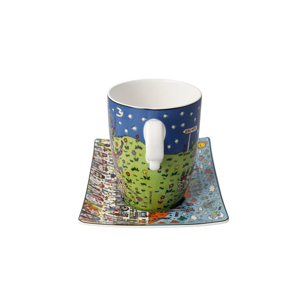 Goebel Becher mit Untertasse 'Roads to Bremen'