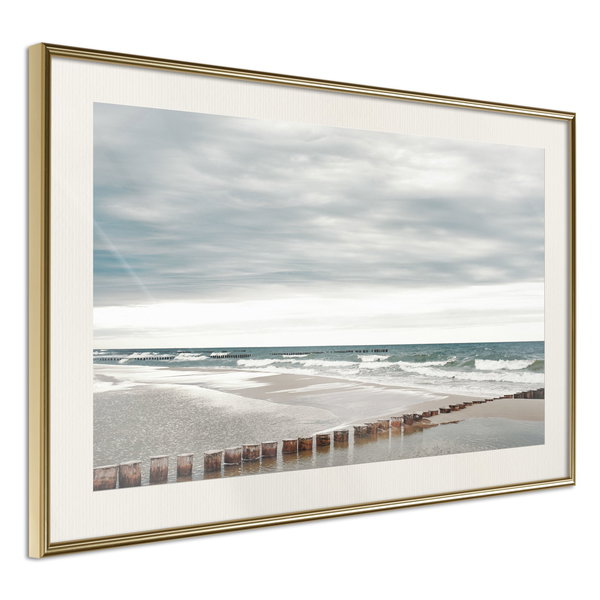 Poster 'Chilly Morning at the Seaside'