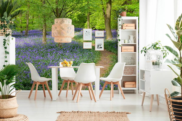 Tapete 'Flowers in Forest' 400x267cm