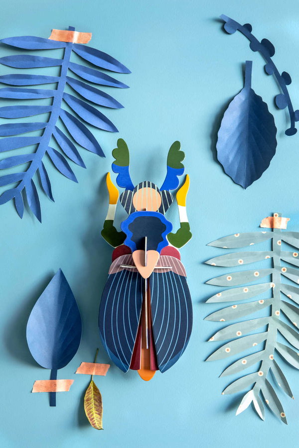 Wanddeko Papier 'Japanischer Käfer'