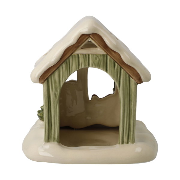 Porzellan Figur 'Verschneite Gartenhütte' von Goebel 14x15,5x16cm