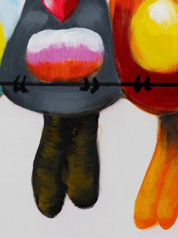 Handpainted Painting 'Friends for Life' | incl. certificate of authenticity