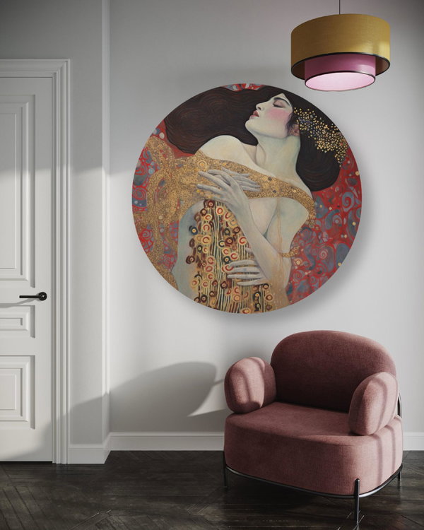 Rundes Bild 'Gold Adoration'