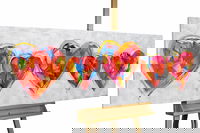 Handpainted Painting 'Undisclosed Crush' 59x20inches | incl. certificate of authenticity