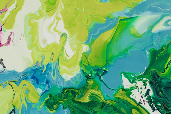 Großzügig aufgetragene Farben