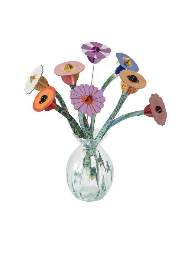 Χάρτινα γλυπτά &#039;Colorful Floral Art&#039;