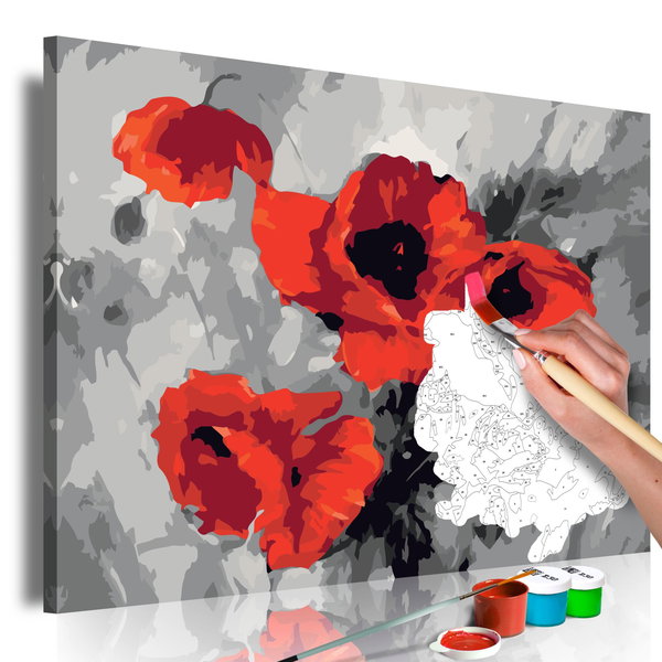 Peinture par numéros adultes 'Bouquet of Poppies'