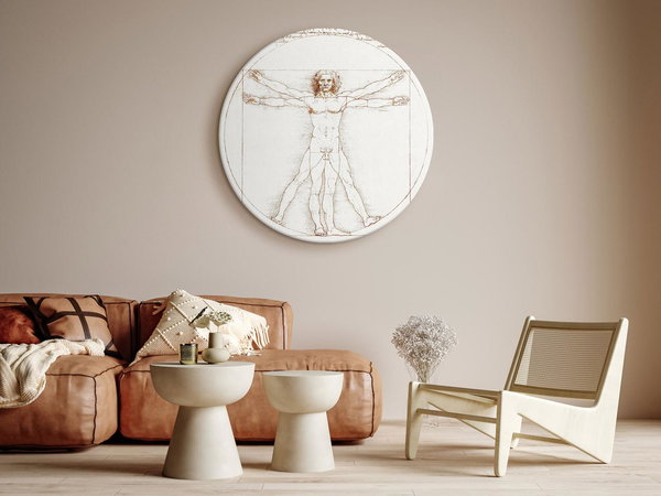 Rundes Bild 'Da Vinci's Vitruvian'