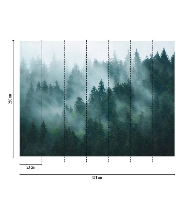 Tapete 'Enchanted Pines' 371x280cm