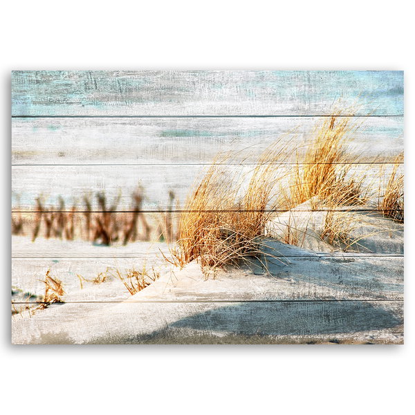 Kunstdruck auf Leinwand 'Grass Lines'