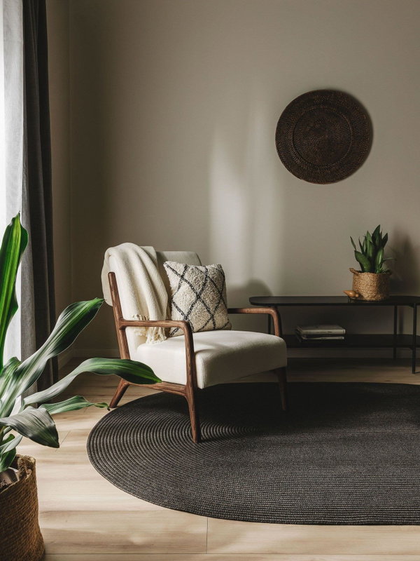 Design In- &amp; Outdoor-Teppich Nandi Schwarz