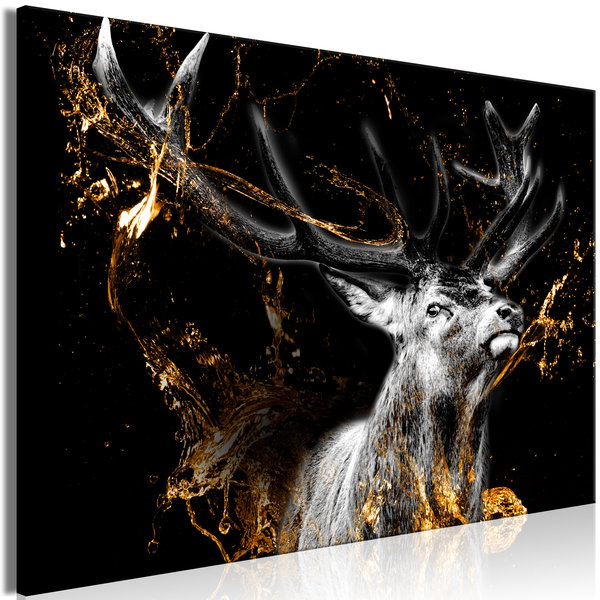 Impression sur toile 'Golden Deer'