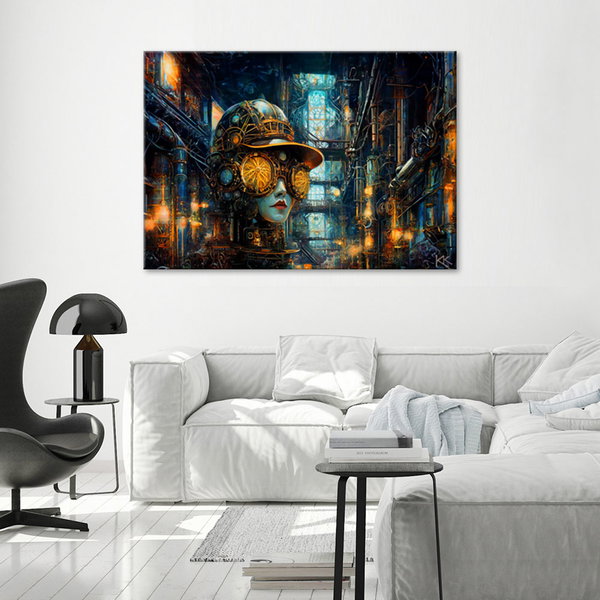 Kunstdruck auf Leinwand 'Engineer's Clockwork Vision 1'