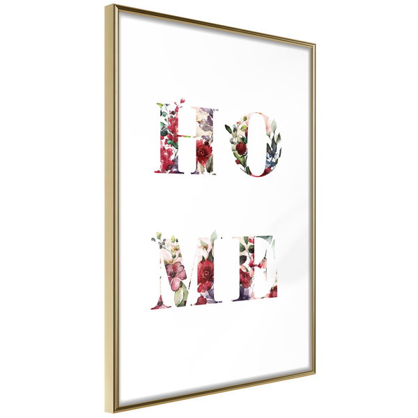 Poster 'Home in Flowers'