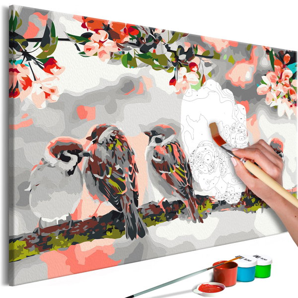 Festés számok szerint felnőtteknek 'Birds on the Branch'