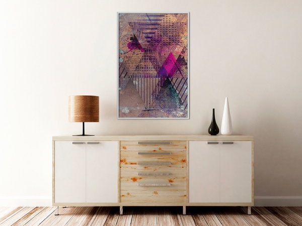 Poster 'Pink Patchwork I'