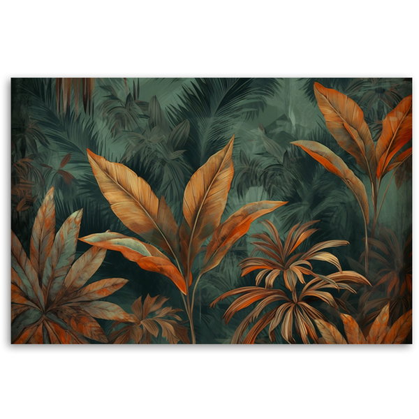 Kunstdruck auf Leinwand 'Autumn Jungle Foliage 1'