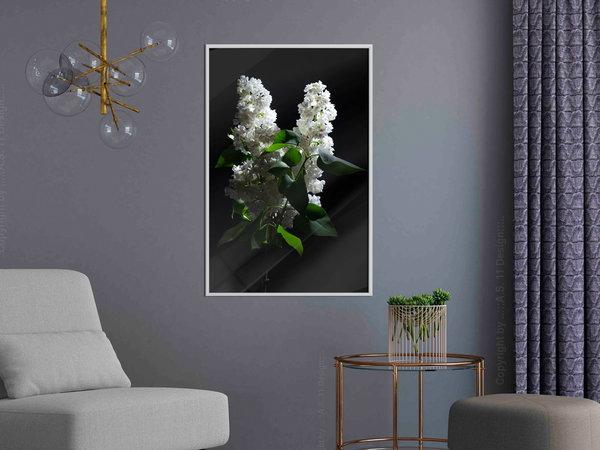 Poster 'White Lilac'
