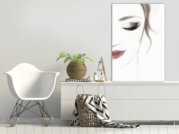 Kunstdruck auf Leinwand 'Delicate Beauty Vertical'