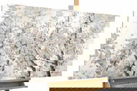 Cuadro pintado a mano 'Pearls in Bloom' 120x60cm | inclusive certificado de autenticidad